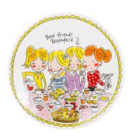 Blond Amsterdam ontbijtbord Even Bijkletsen (Ø22 cm)