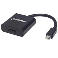 Manhattan 152570 Mini-displayport Adapter [1x Mini-DisplayPort stekker - 1x HDMI-bus] Zwart Afgeschermd, UL gecertificeerd 15.00 cm - thumbnail