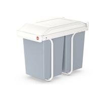 Hailo Multi-Box Duo L Inbouwprullenbak - 2x14L - wit