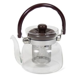 Theepot van glas met thee filter/infuser 800 ml