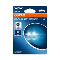 OSRAM COOL BLUE INTENSE W5W, tot 4.000K, halogeen signaallamp, dubbele blister (2 lampen)