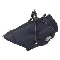 vidaXL Hondenjas met harnas waterdicht reflecterend marineblauw L68, winterjas voor honden, hondenjas en harnas, puppyjas met harnas