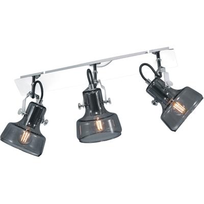 LED Plafondspot - Trion Kilana - E14 Fitting - 3-lichts - Rond - Mat Chroom - Aluminium