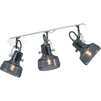 LED Plafondspot - Trion Kilana - E14 Fitting - 3-lichts - Rond - Mat Chroom - Aluminium