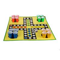 Drankspel - ludo spel - mens erger je niet - XXL met beer pong cups