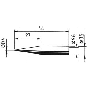 Ersa 842 UD LF Soldeerpunt Potloodvorm, verlengd Grootte soldeerpunt 0.4 mm Inhoud: 1 stuk(s)