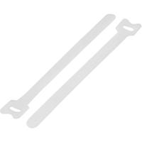 TRU COMPONENTS TC-MGT-240WE203 Klittenband kabelbinder Om te bundelen Haak- en lusdeel (l x b) 240 mm x 16 mm Wit 1 stuk(s)