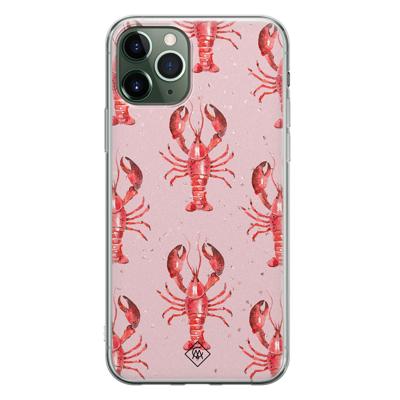 iPhone 11 Pro siliconen telefoonhoesje - Lobster all the way iPhone 11 Pro siliconen telefoonhoesje - Lobster all the way