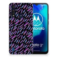 Motorola Moto G8 Power Lite TPU bumper Feathers Color - thumbnail