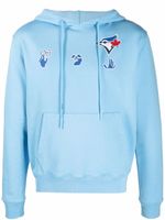 Off-White x MBL hoodie Blue Jays à logo imprimé - Bleu - thumbnail