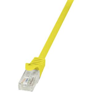 LogiLink CP2067U RJ45 Netwerkkabel, patchkabel CAT 6 U/UTP 3.00 m Geel Snagless 1 stuk(s)