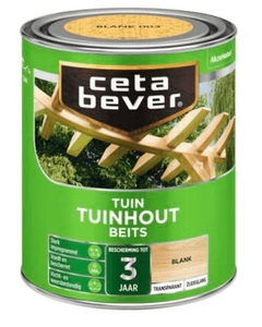 cetabever transparante tuinhout beits blank 2.5 ltr