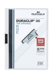 Klemmap Durable Duraclip A4 3mm 30 vellen wit