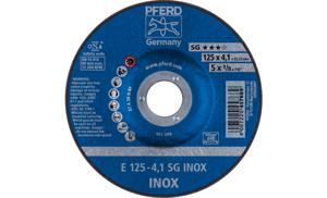 PFERD 62212423 Sg Inox Afbraamschijf gebogen Diameter 125 mm Boordiameter 22.23 mm 10 stuk(s)