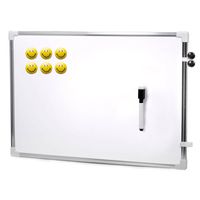 Magnetisch whiteboard/memobord met marker/smiley magneten - 60 x 40 cm