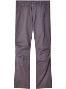 Olly Shinder pantalon droit à détails de zips - Violet