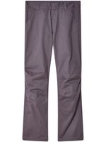 Olly Shinder pantalon droit à détails de zips - Violet - thumbnail