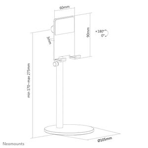 Neomounts DS10-200SL1 desktop smartphone standaard