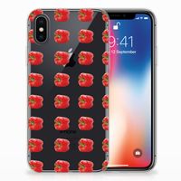 Apple iPhone X | Xs Siliconen Case Paprika Red