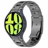 Titanium band met aansluitknop - Grafietgrijs - Samsung Galaxy watch 7 - 40mm & 44mm