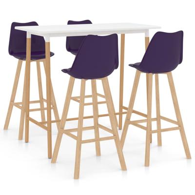 vidaXL 5-delige Barset paars