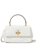 Tory Burch sac à main en cuir à motifs chevrons matelassé - Blanc - thumbnail