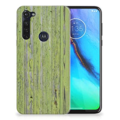 Motorola Moto G Stylus Bumper Hoesje Green Wood