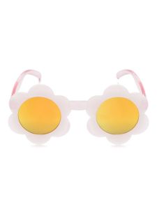 Molo lunettes de soleil #C à monture ronde - Rose