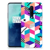 OnePlus 7T Pro TPU Hoesje Blokken Kleurrijk