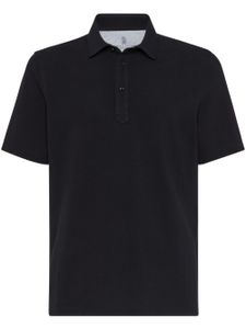 Brunello Cucinelli chemise en coton à boutonnière - Noir