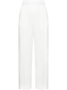 Jil Sander pantalon droit à plis marqués - Blanc