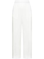 Jil Sander pantalon droit à plis marqués - Blanc