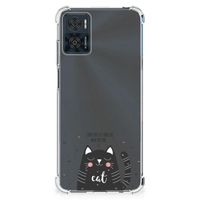 Motorola Moto E22 | E22i Stevig Bumper Hoesje Cat Good Day