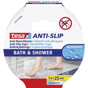 tesa BATH & SHOWER 55533-00000-11 Anti-sliptape Transparant (l x b) 5 m x 25 mm 1 stuk(s)