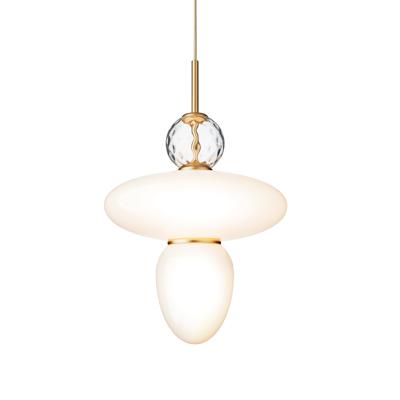 Nuura Rizzatto 43 Hanglamp - Satin Brass / Opal