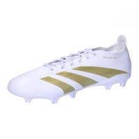 adidas Predator League voetbalschoenen, stevige grond, uniseks, voor kinderen, stevige grond, FTWWHT/GOLDMT/SABEMT, 40 EU