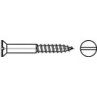 TOOLCRAFT TO-5447172 Verzonken houtschroef 5 mm 50 mm Sleuf DIN 97 Messing Vernikkeld 200 stuk(s)