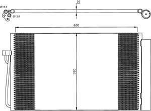 Condensor, airconditioning 35538