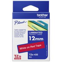 Brother TZe-435 Labeltape Tapekleur: Rood Tekstkleur: Wit 12 mm 8 m - thumbnail