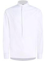 Karl Lagerfeld chemise en coton biologique à col officier - Blanc - thumbnail