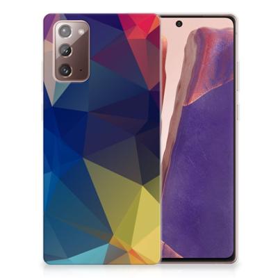 Samsung Note 20 TPU Hoesje Polygon Dark Samsung Note 20 TPU Hoesje Polygon Dark