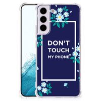 Samsung Galaxy S22 Anti Shock Case Flowers Blue DTMP