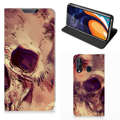 Mobiel BookCase Samsung Galaxy A60 Skullhead Mobiel BookCase Samsung Galaxy A60 Skullhead