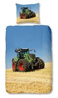 Goodmorning 140 x 200/220 cm 100 procent katoen kinderen dekbedovertrek tractor 4208-P kinderen, meerkleurig