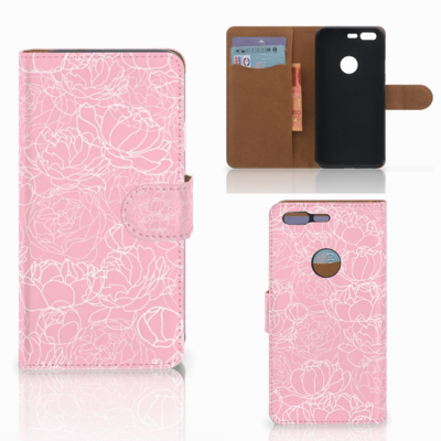 Google Pixel Hoesje White Flowers