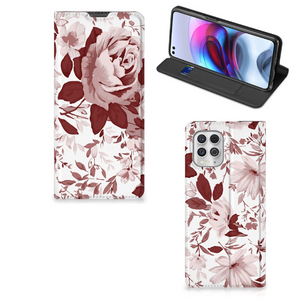 Bookcase Motorola Moto G100 Watercolor Flowers