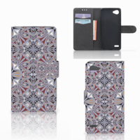 LG Q6 | LG Q6 Plus Bookcase Flower Tiles