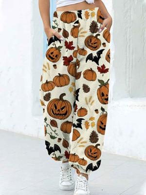 Halloween Casual Loose Pants