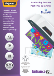 Fellowes ImageLast 80 micron lamineerhoes glanzend A4-100pk