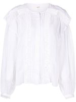 MARANT ÉTOILE blouse Georgina à détails en dentelle - Blanc - thumbnail